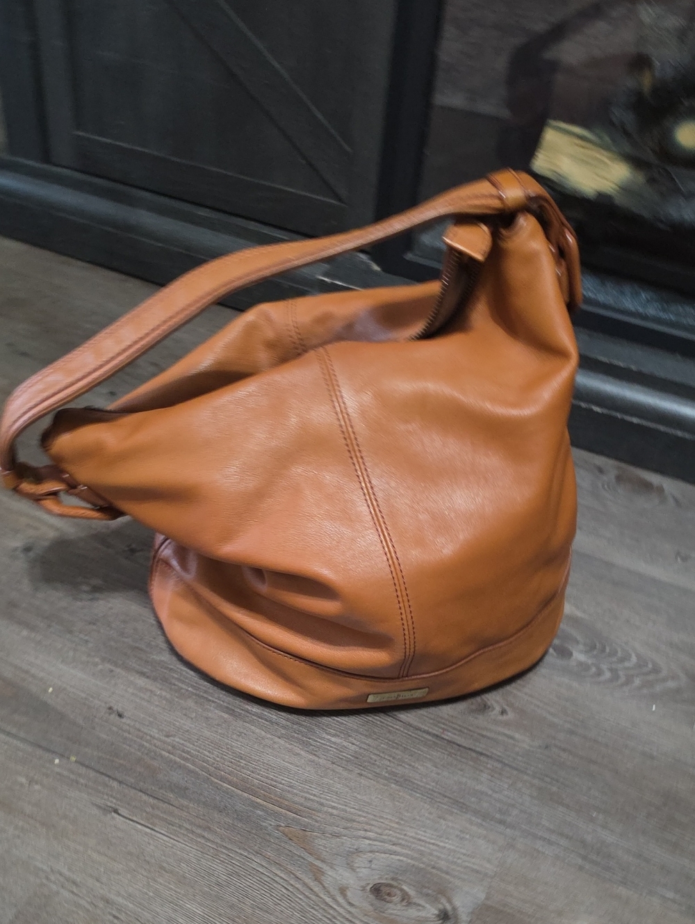Cole Haan Cognac Leather Shoulder Hobo